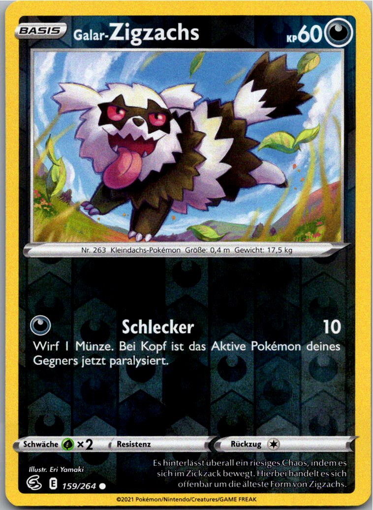 Galar-Zigzachs 159/264 Fusionsangriff – Vorderseite