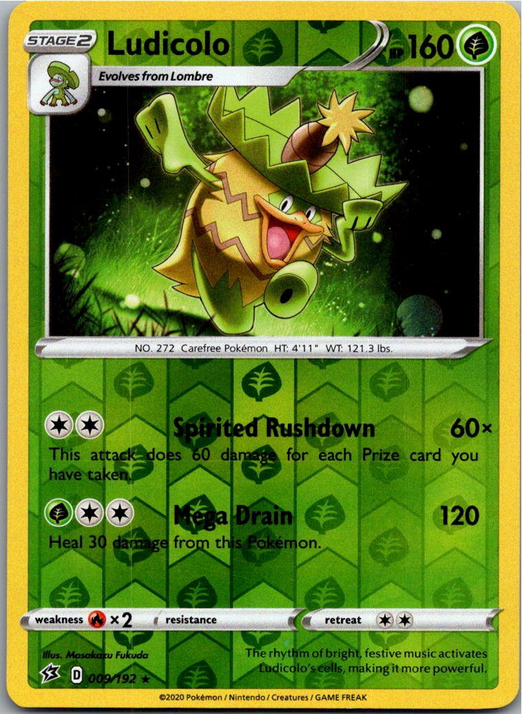 Ludicolo Kappalores 009/192 Clash der Rebellen – Vorderseite
