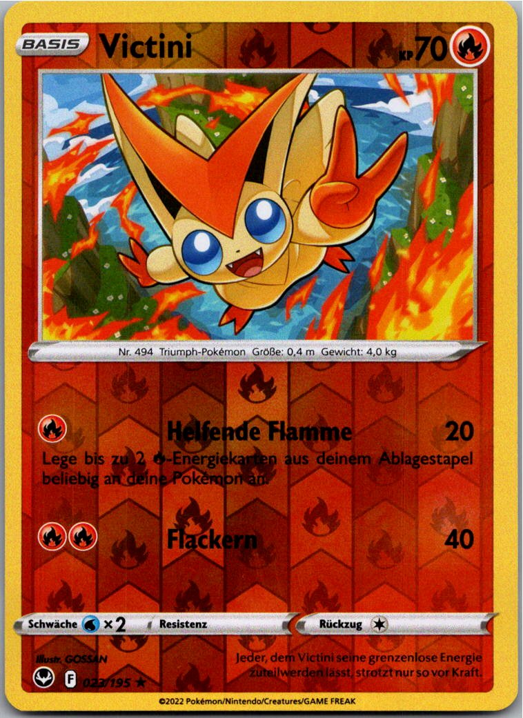 Victini 023/195 Silberne Sturmwinde – Vorderseite