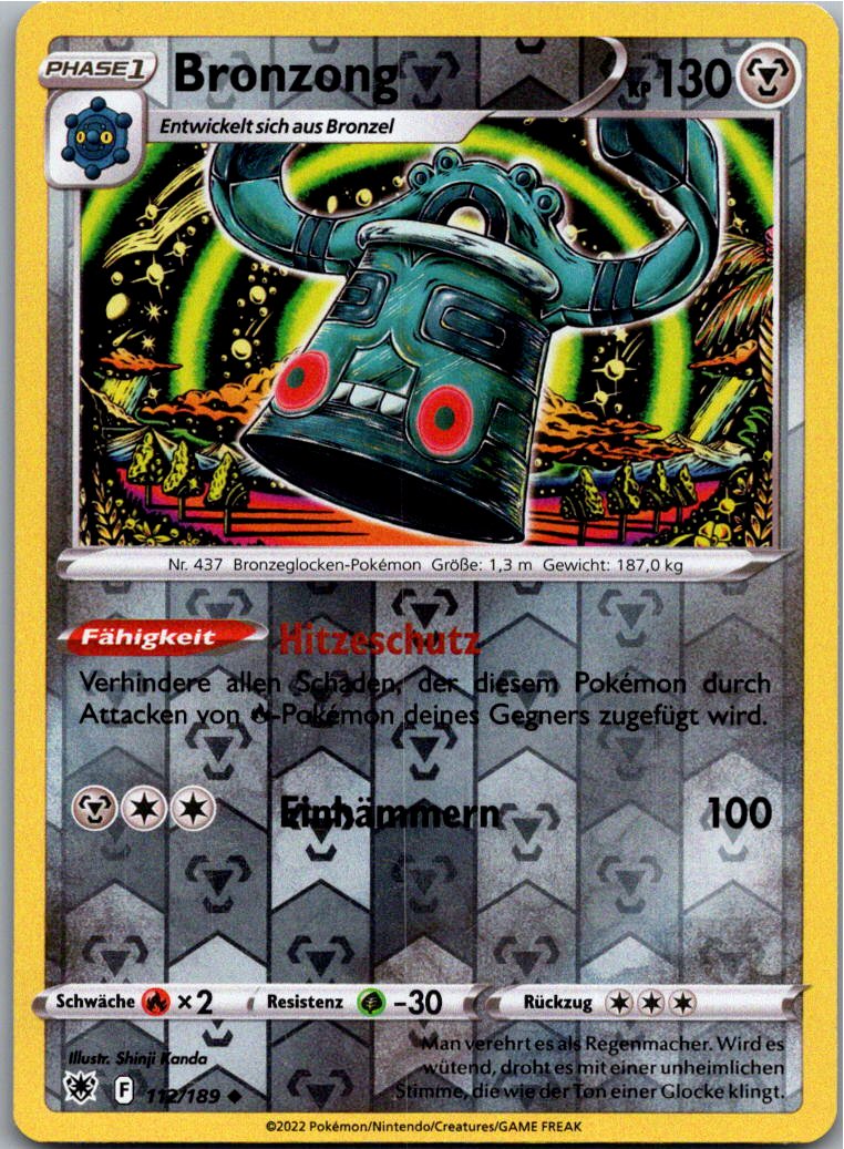 Bronzong 112/189 Astralglanz – Vorderseite