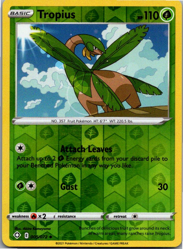 Tropius 005/072 Glänzendes Schicksal – Vorderseite