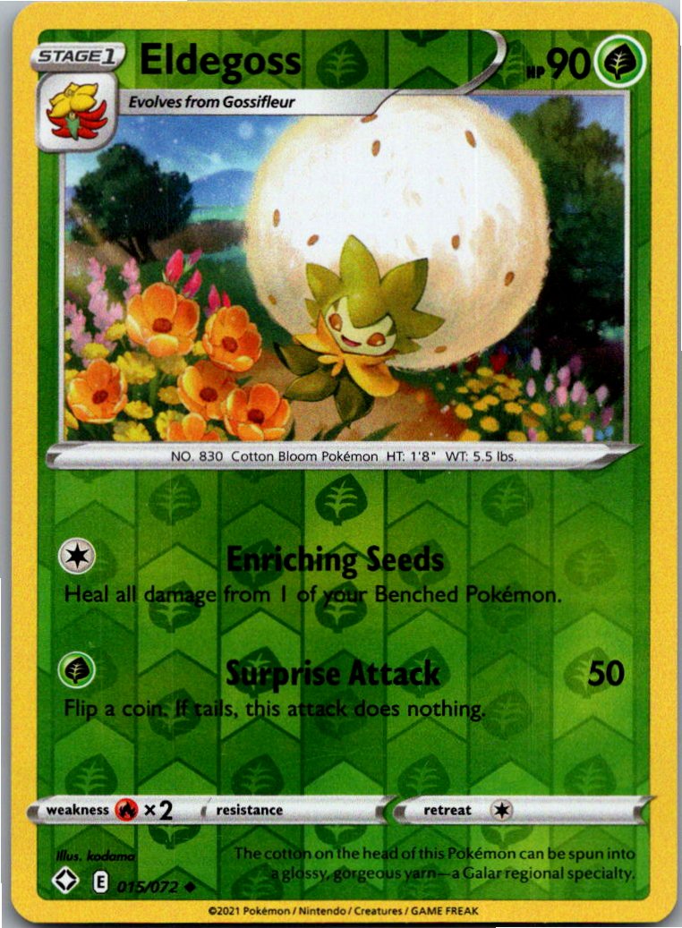 Eldegoss Cottomi 015/072 Glänzendes Schicksal – Vorderseite