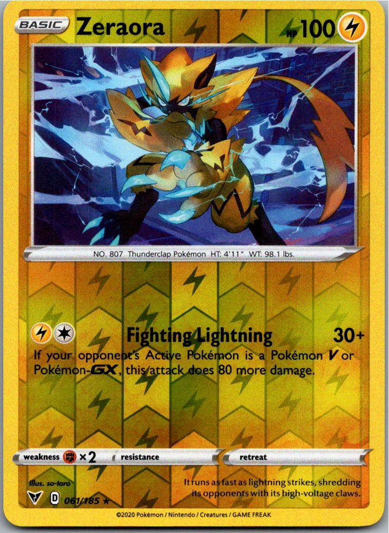 Zeraora 061/185 Farbenschock – Vorderseite