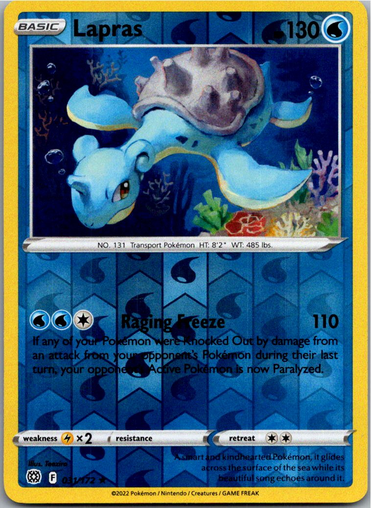 Lapras 031/172 Strahlende Sterne – Vorderseite