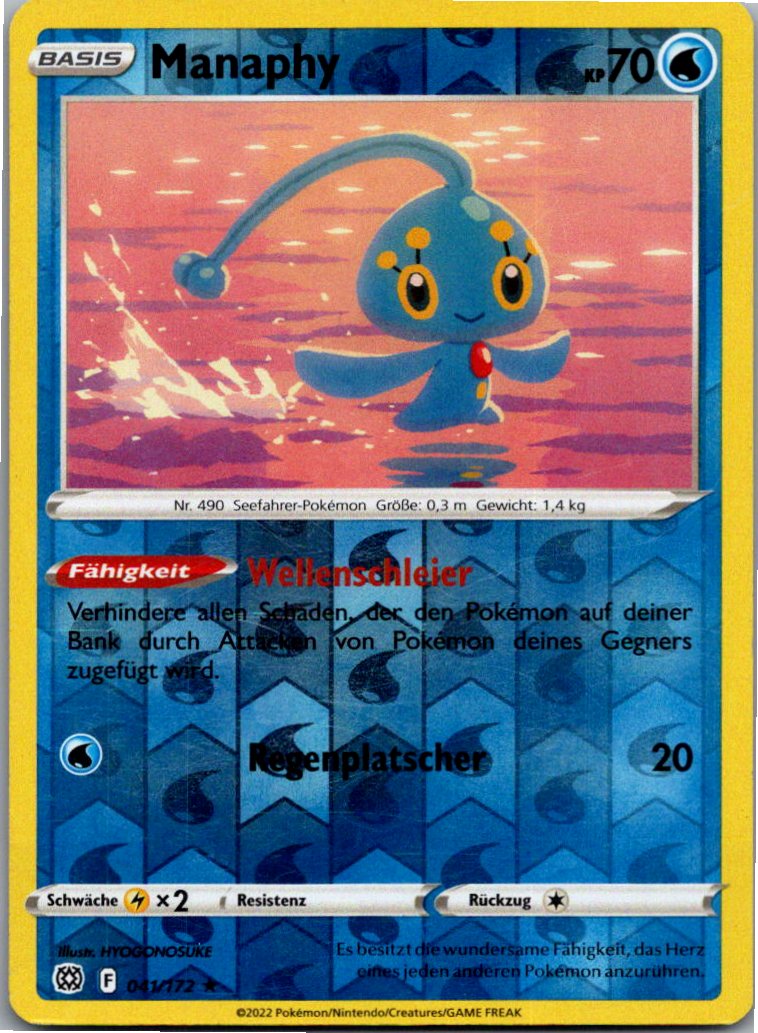 Manaphy 041/172 Strahlende Sterne – Vorderseite
