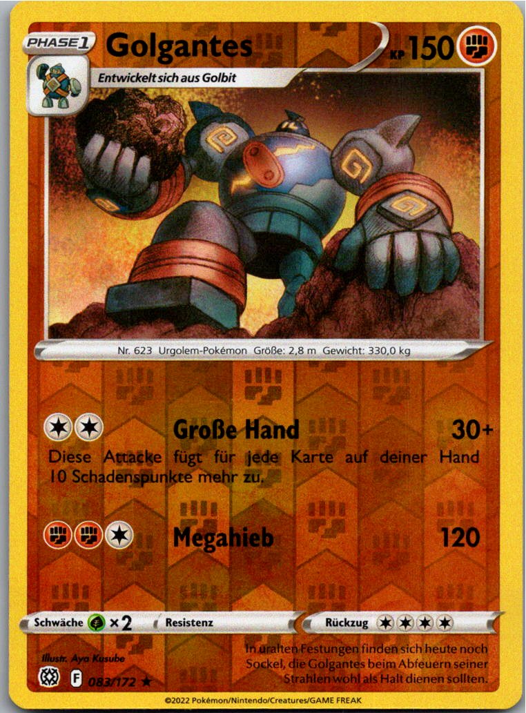 Golgantes 083/172 Strahlende Sterne – Vorderseite