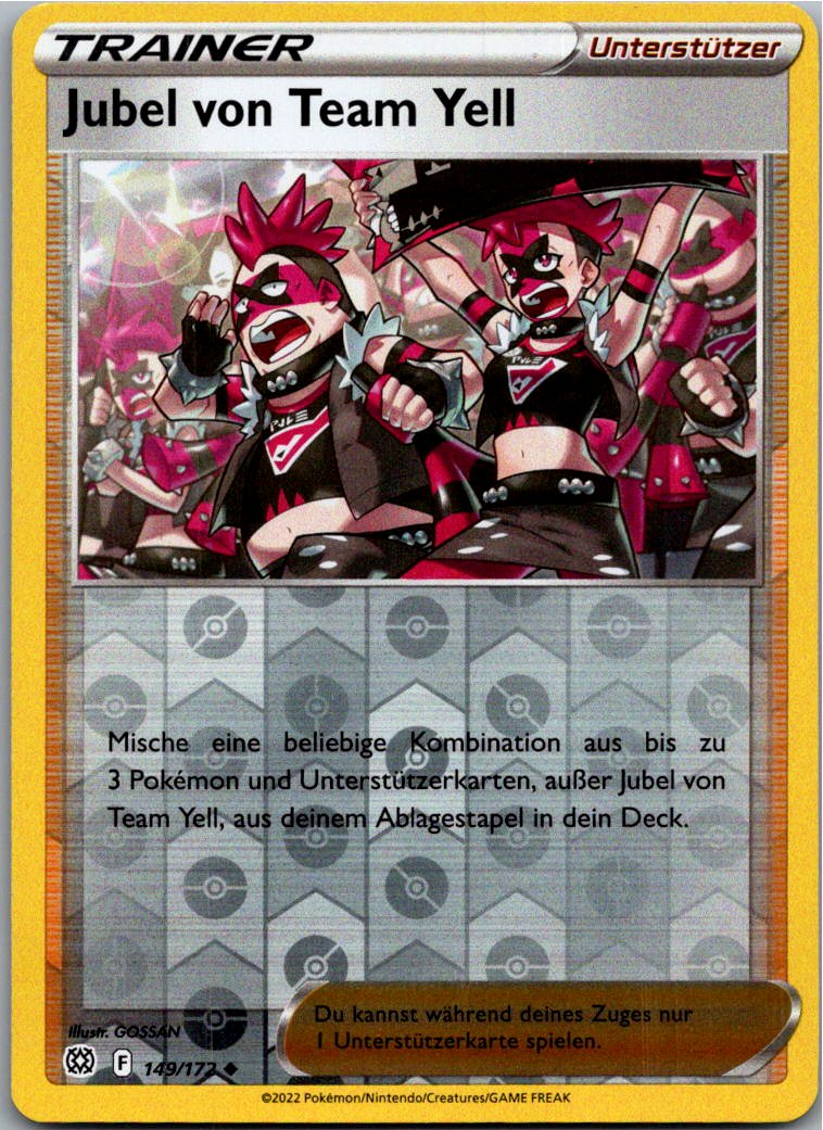 Jubel von Team Yell 149/172 Strahlende Sterne – Vorderseite