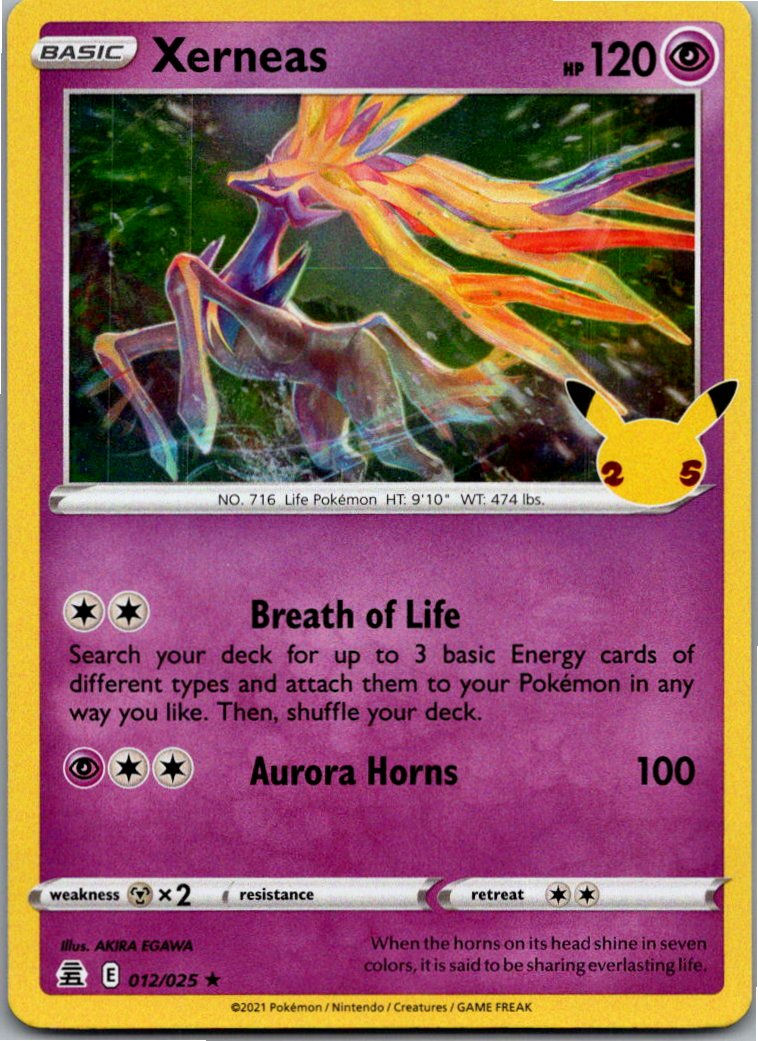 Xerneas 012/025 Celebrations – Vorderseite