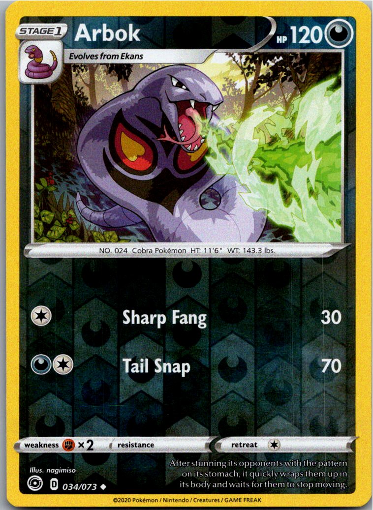Arbok 034/073 Weg des Champs – Vorderseite