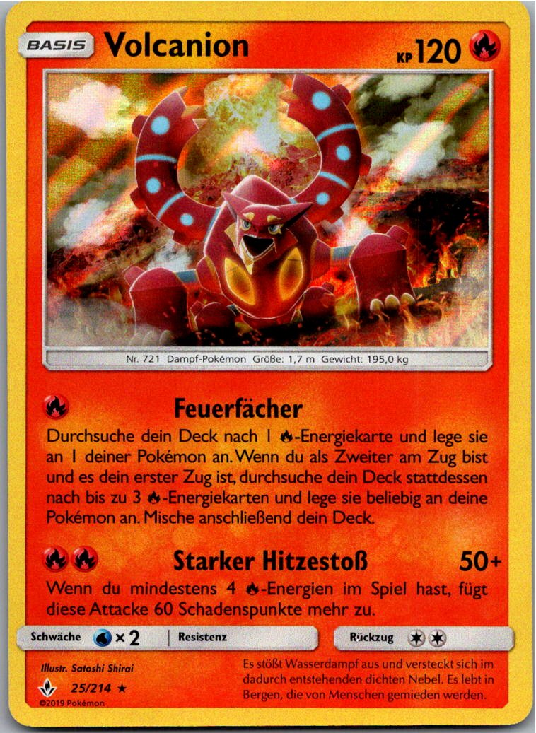 Volcanion 25/214 Kräfte im Einklang – Vorderseite