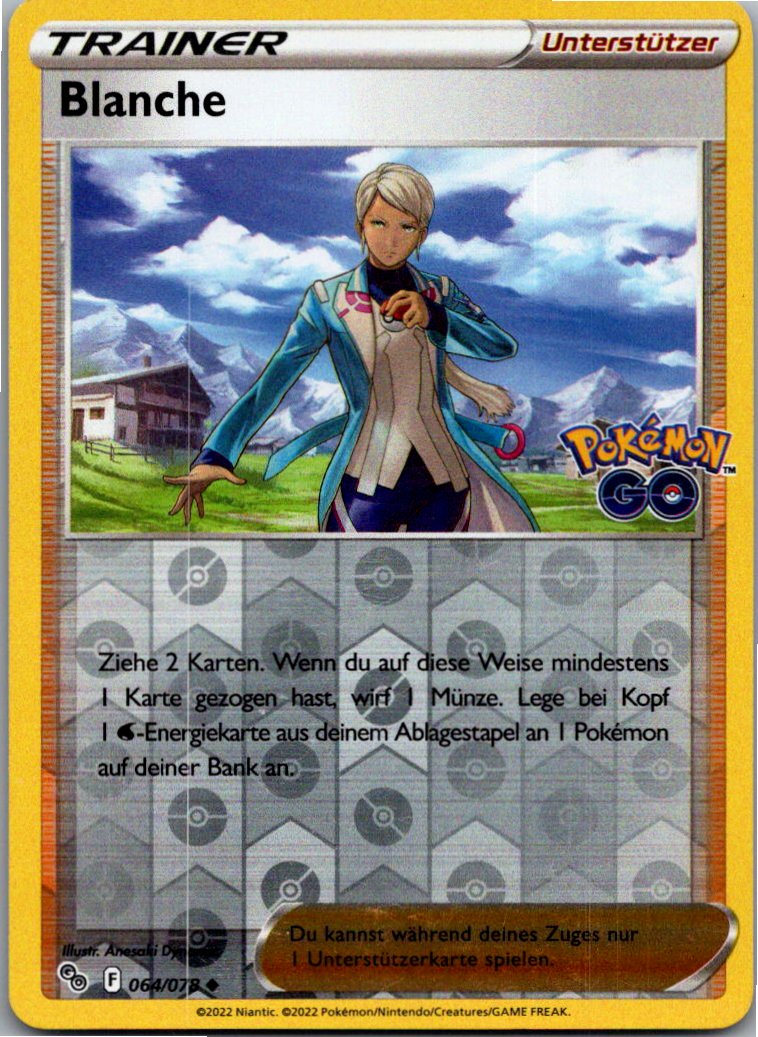 Blanche 064/078 Pokémon GO – Vorderseite