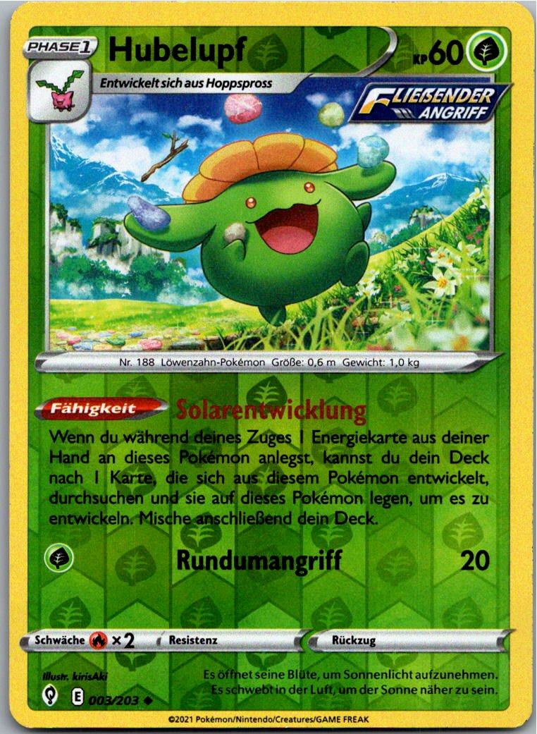 Hubelupf 003/203 Drachenwandel – Vorderseite