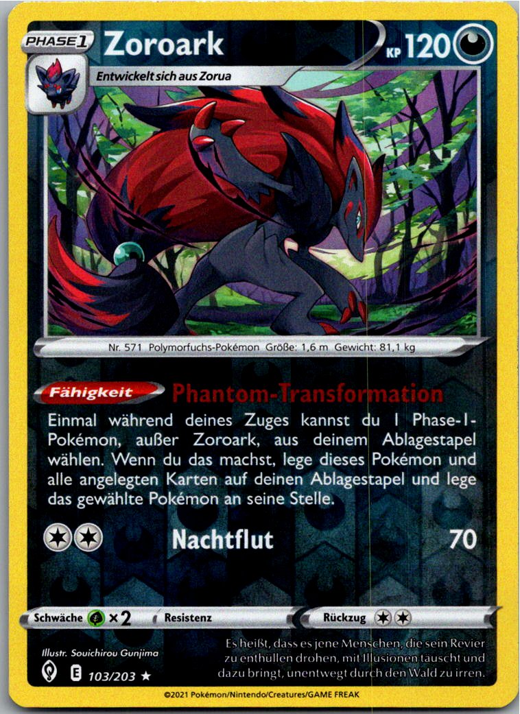 Zoroark 103/203 Drachenwandel – Vorderseite