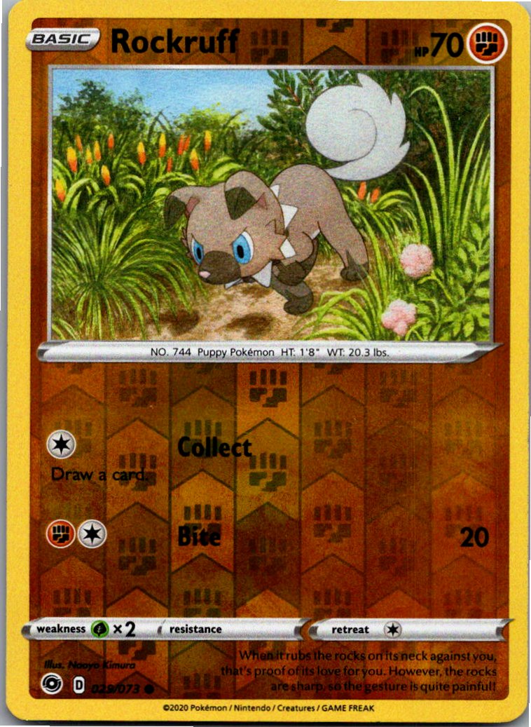 Rockruff Wuffels 029/073 Weg des Champs – Vorderseite
