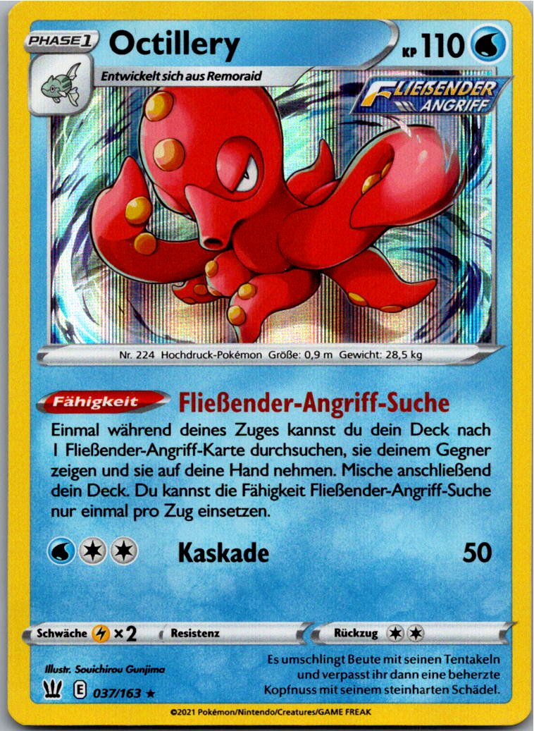 Octillery 037/163 Kampfstile – Vorderseite