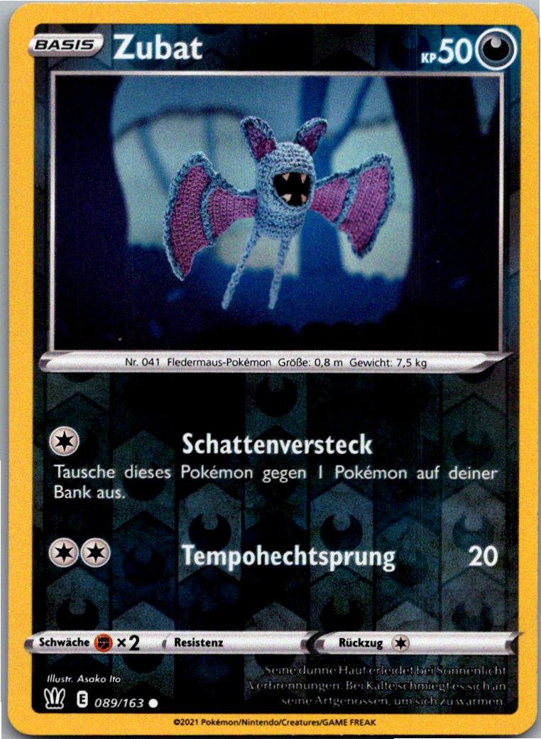 Zubat 089/163 Kampfstile – Vorderseite