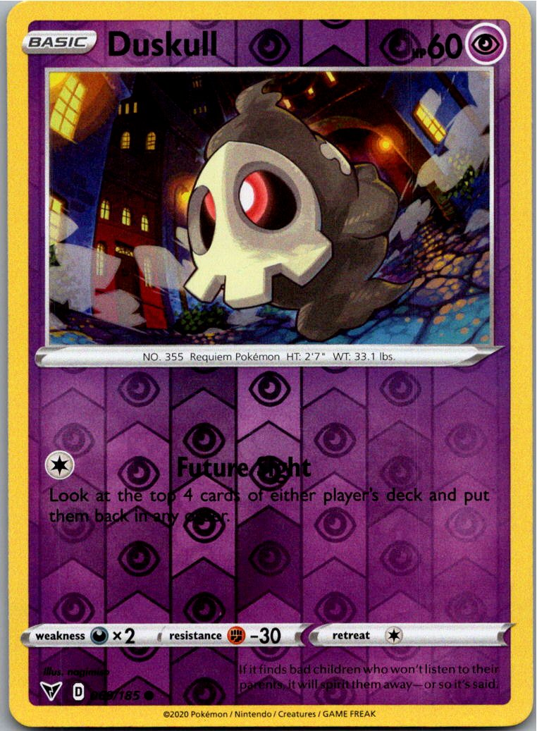 Duskull Zwirrlicht 069/185 Farbenschock – Vorderseite