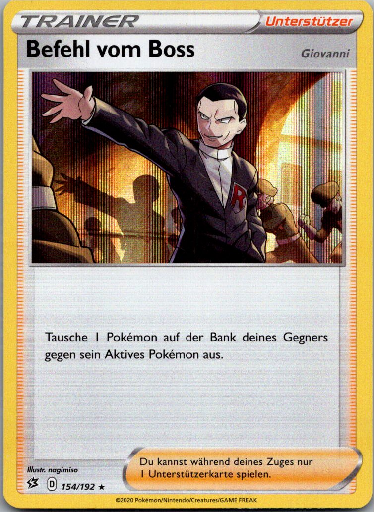 Befehl vom Boss 154/192 Clash der Rebellen – Vorderseite