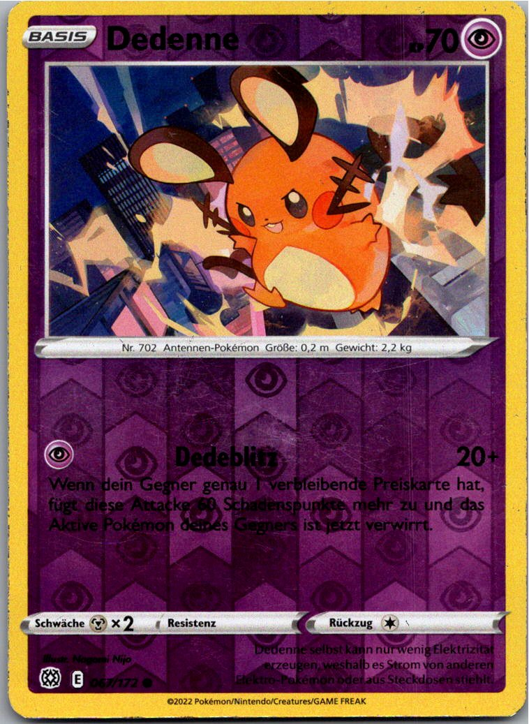 Dedenne 067/172 Strahlende Sterne – Vorderseite