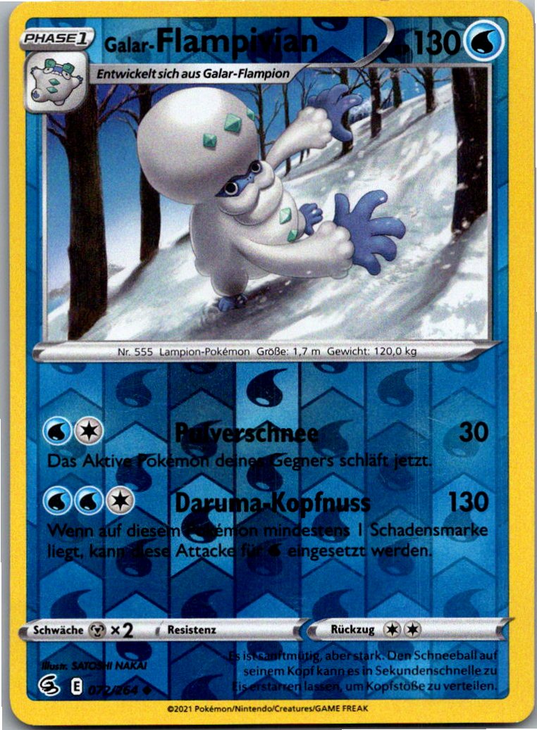 Galar-Flampivian 072/264 Fusionsangriff – Vorderseite