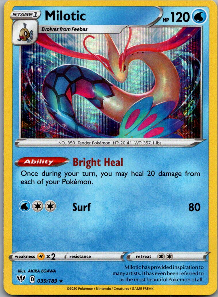 Milotic 039/189 Flammende Finsternis – Vorderseite