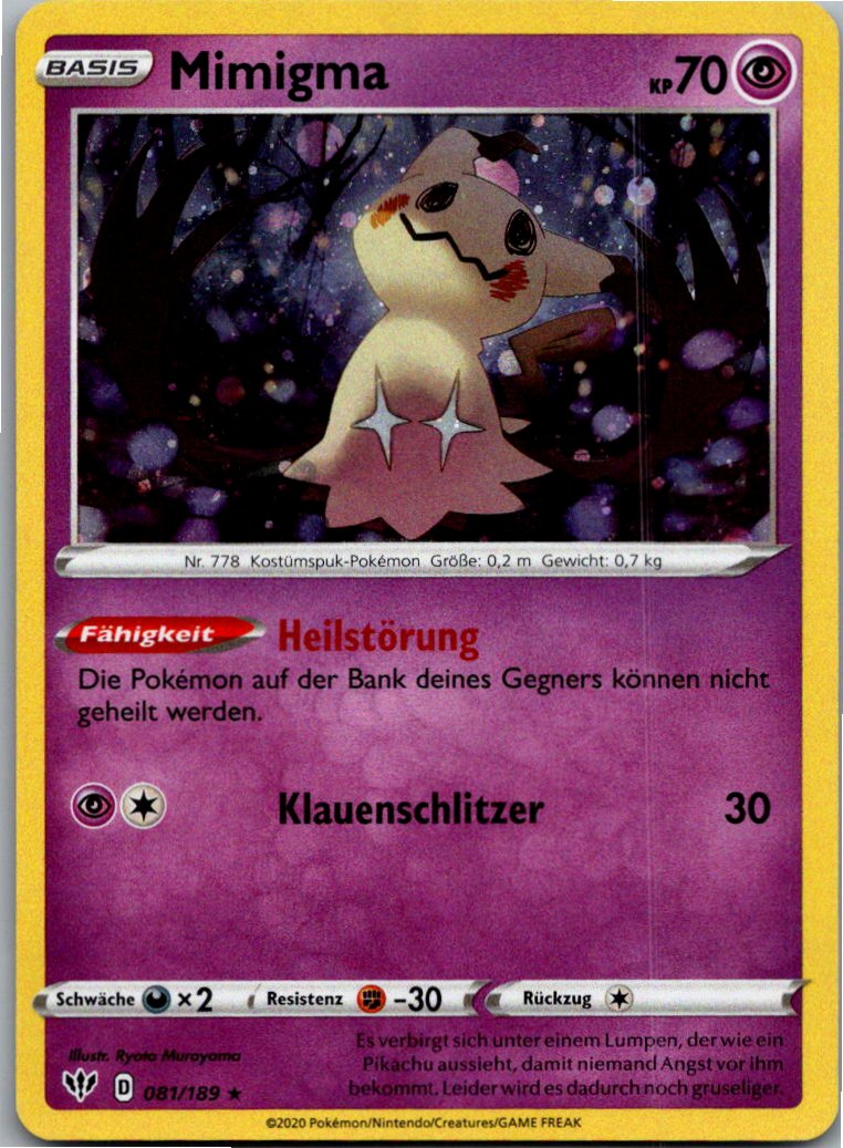 Mimigma 081/189 Flammende Finsternis – Vorderseite