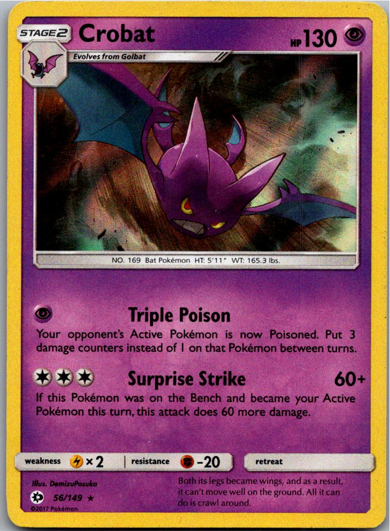 Crobat Iksbat 56/149 Sonne & Mond – Vorderseite