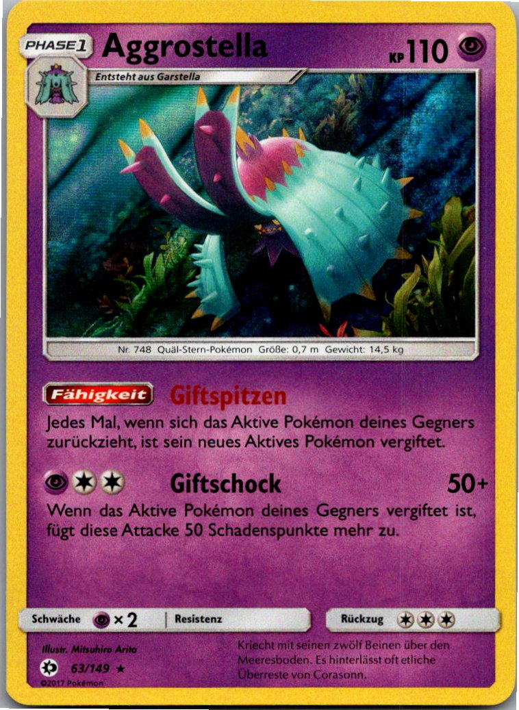 Aggrostella 63/149 Sonne & Mond – Vorderseite