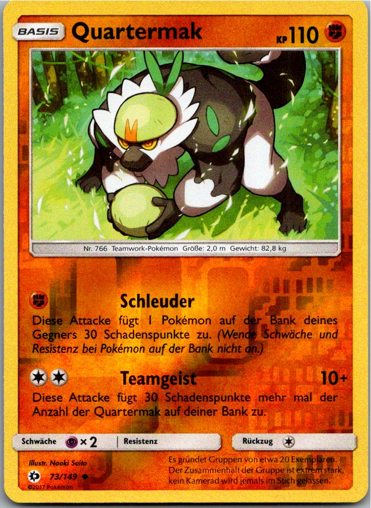 Quartermak 73/149 Sonne & Mond – Vorderseite