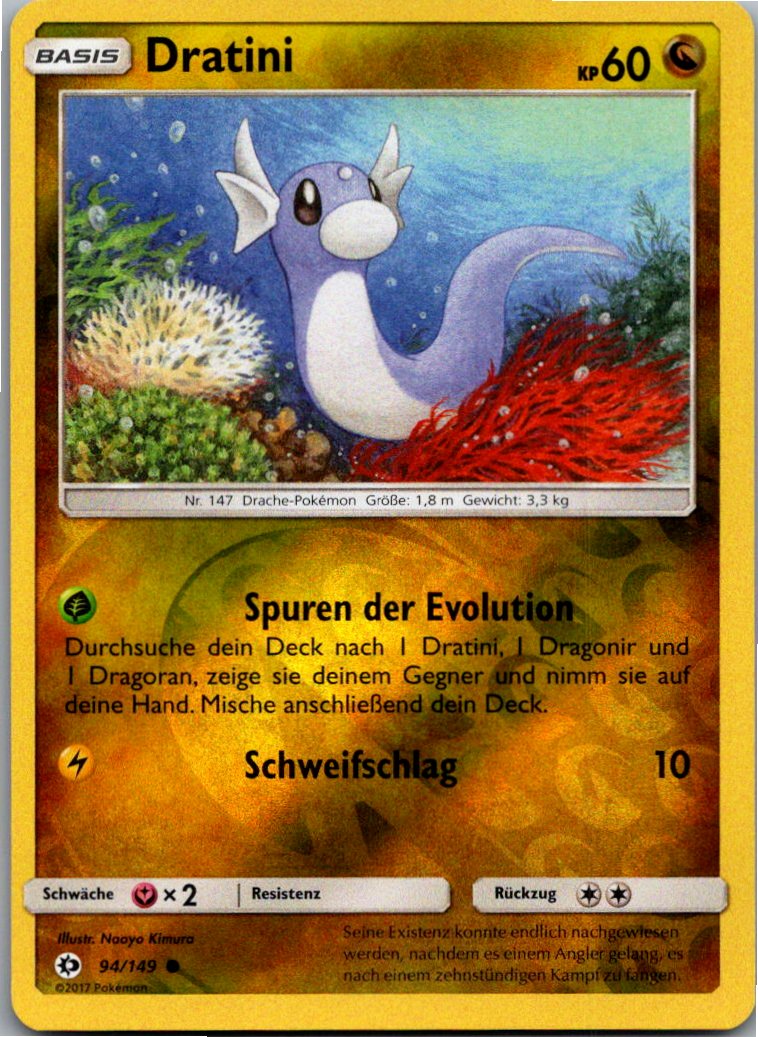 Dratini 94/149 Sonne & Mond – Vorderseite