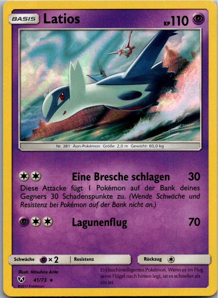 Latios 41/73 Schimmernde Legenden – Vorderseite