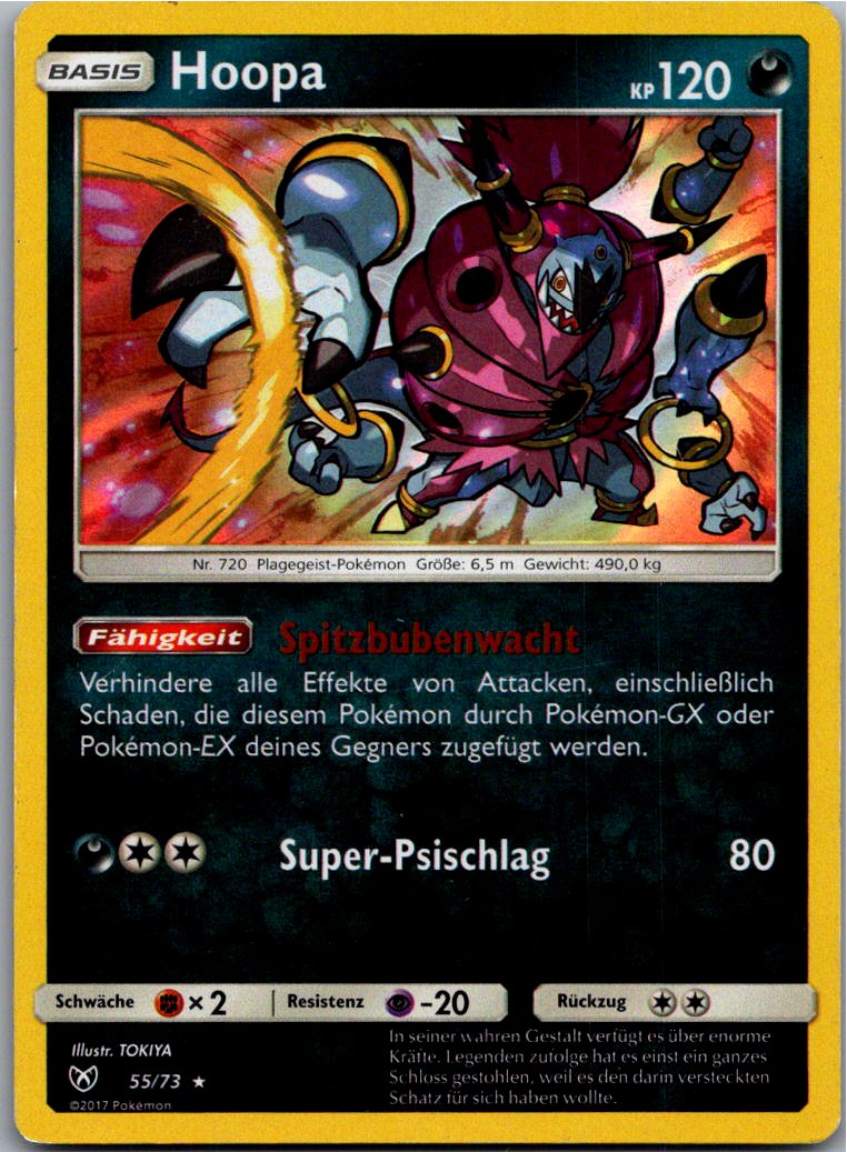 Hoopa 55/73 Schimmernde Legenden – Vorderseite