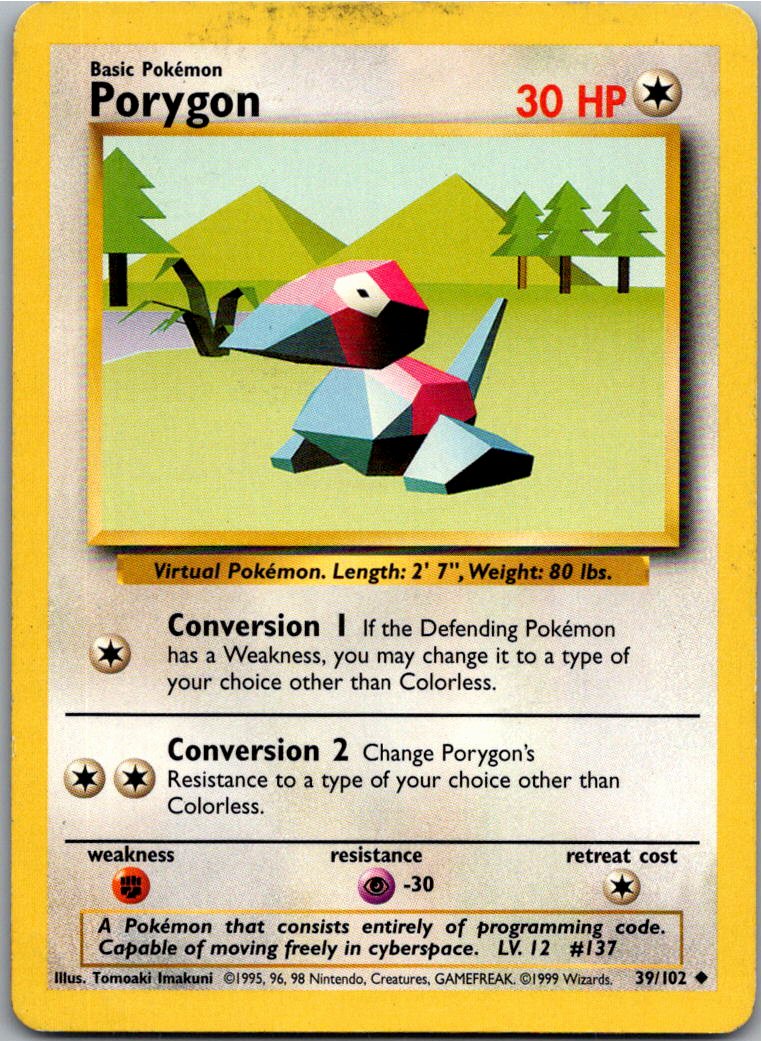 Porygon 39/102 Grundset – Vorderseite