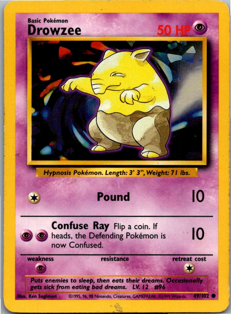 Drowzee Traumato 49/102 Grundset – Vorderseite