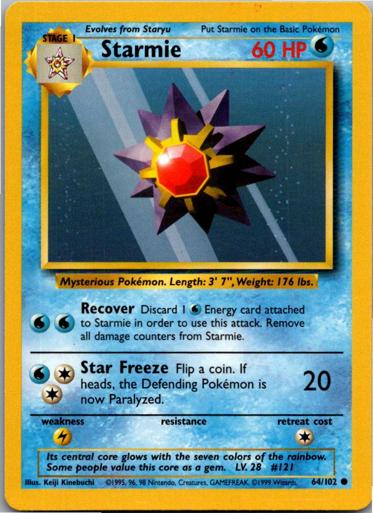 Starmie 64/102 Grundset – Vorderseite