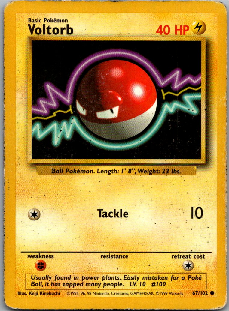 Voltorb Voltobal 67/102 Grundset – Vorderseite