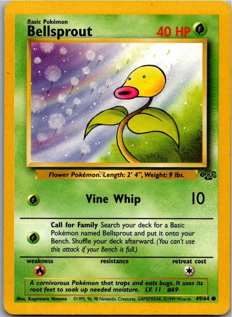 Bellsprout Knofensa 49/64 Dschungel – Vorderseite