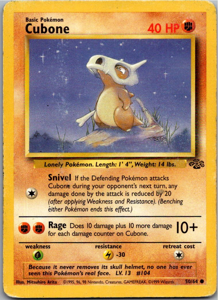 Cubone Tragosso 50/64 Dschungel – Vorderseite