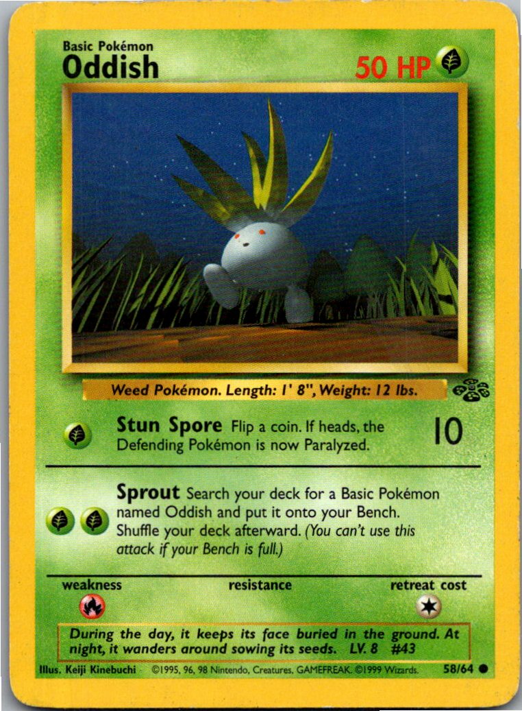 Oddish Myrapla 58/64 Dschungel – Vorderseite