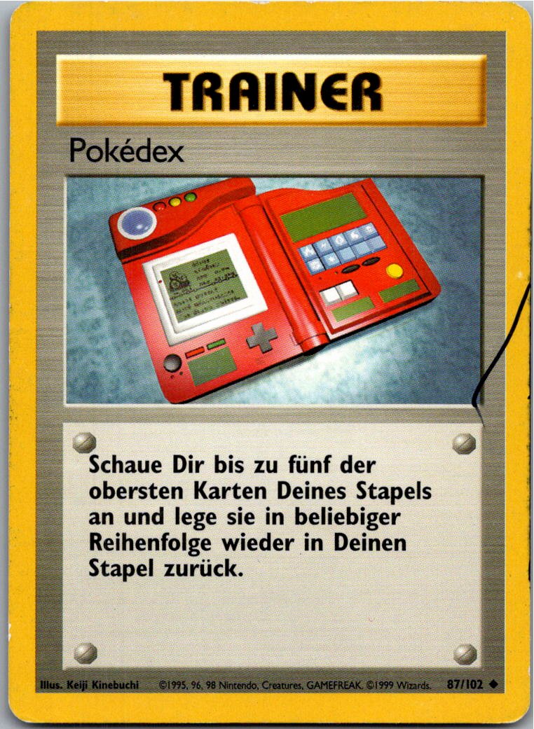 Pokédex 87/102 Grundset – Vorderseite