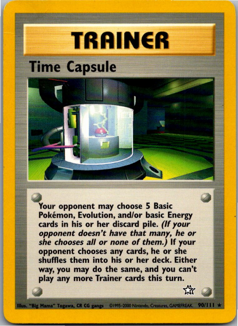 Time Capsule Zeitmaschine 90/111 Neo Genesis – Vorderseite