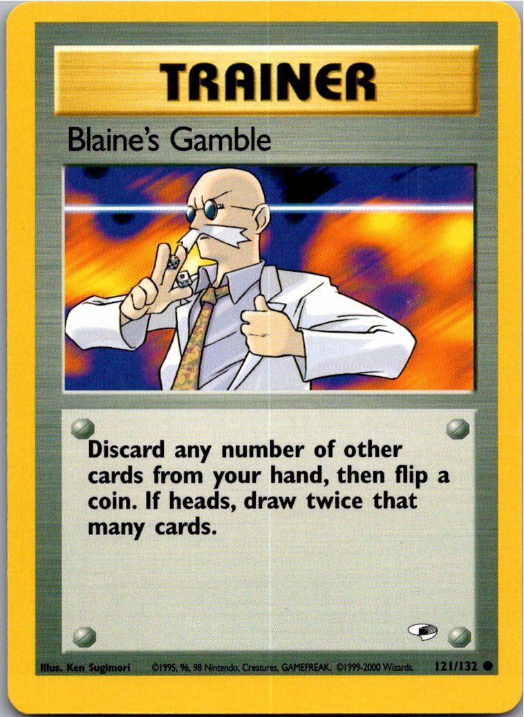 Blaine's Gamble 121/132 Gym Heroes – Vorderseite