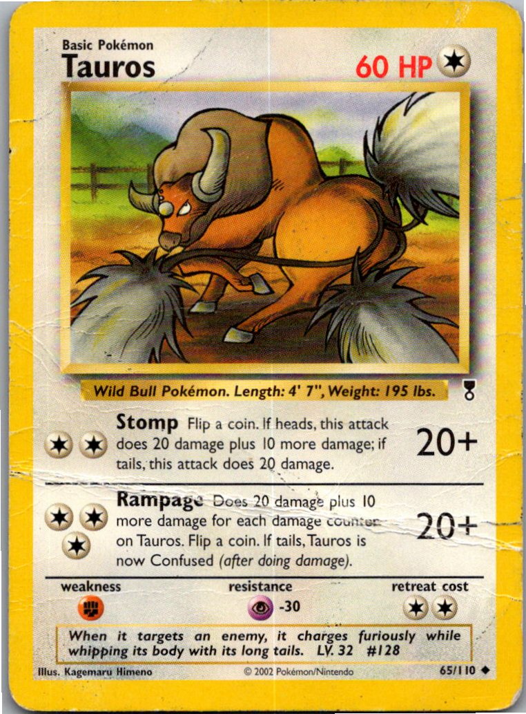 Tauros 65/110 Legendary Collection – Vorderseite