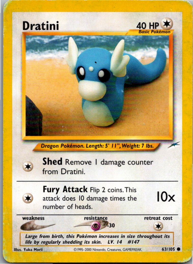 Dratini 63/105 Neo Destiny – Vorderseite