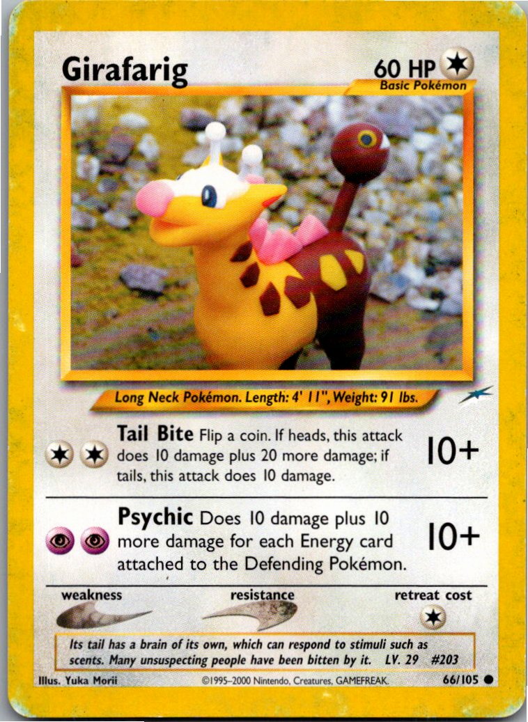 Girafarig 66/105 Neo Destiny – Vorderseite