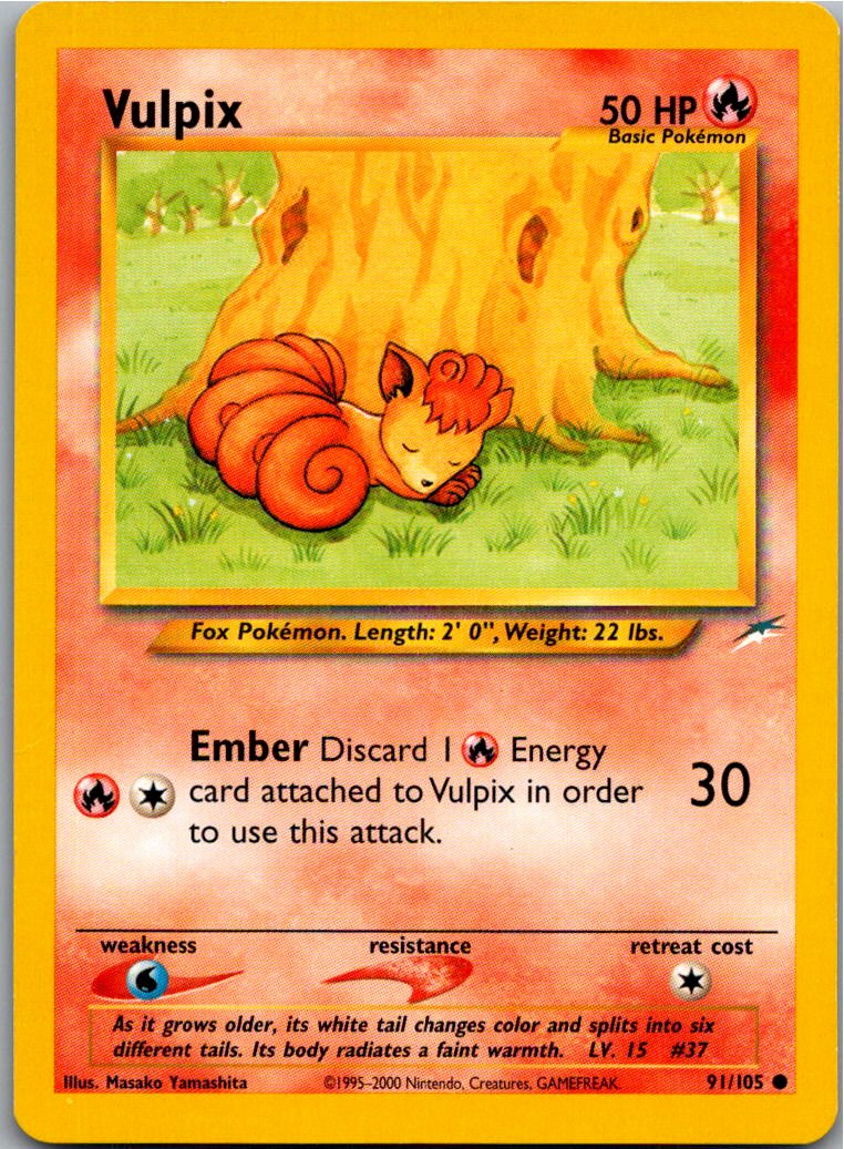 Vulpix 91/105 Neo Destiny – Vorderseite