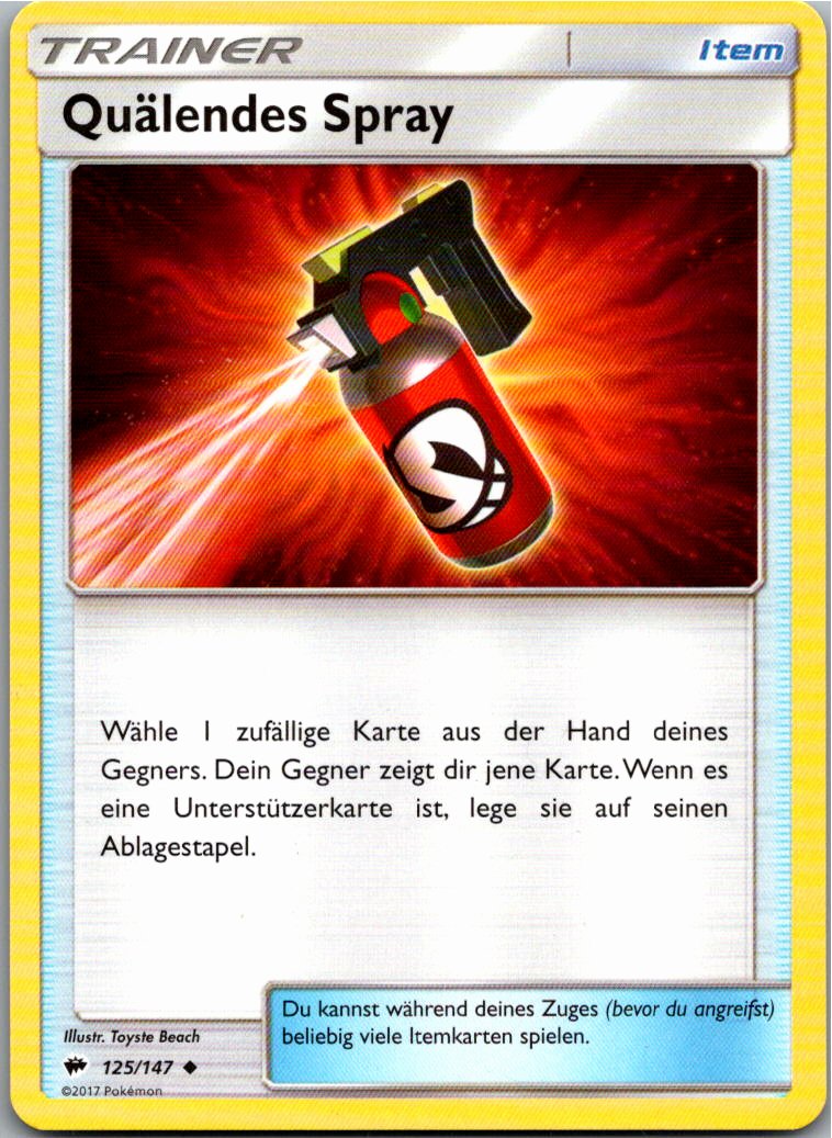 Quälendes Spray 125/147 Nacht in Flammen – Vorderseite