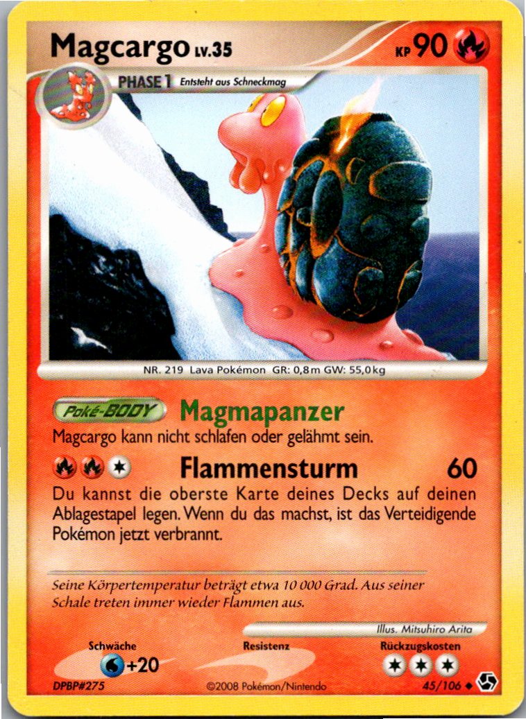 Magcargo 45/106 Epische Begegnungen – Vorderseite