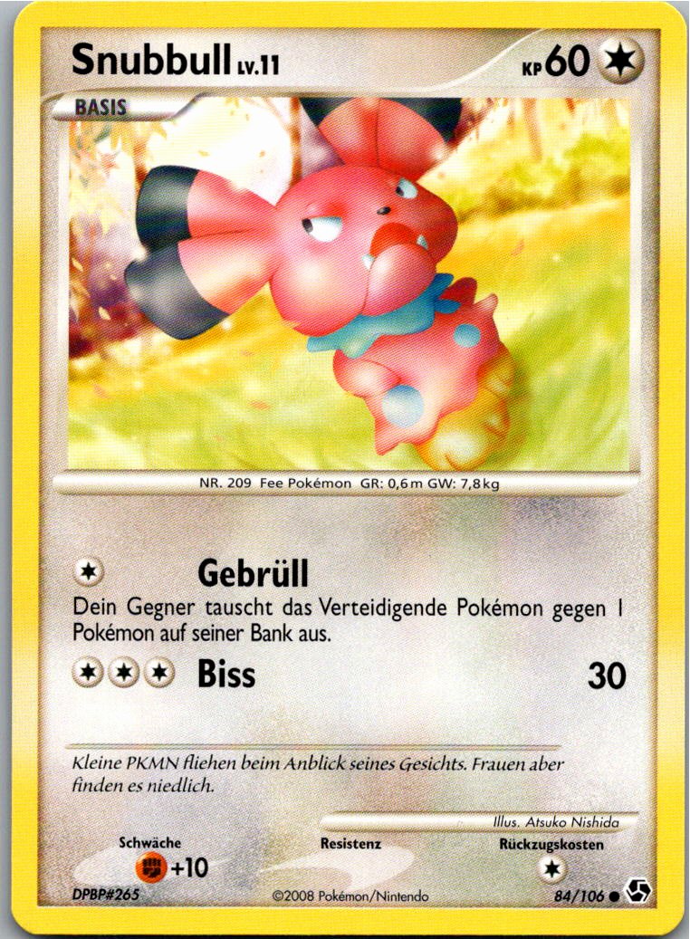 Snubbull 84/106 Epische Begegnungen – Vorderseite