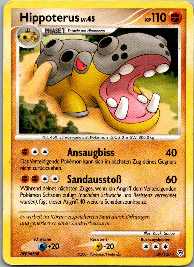 Hippoterus 29/130 Diamant & Perl – Vorderseite